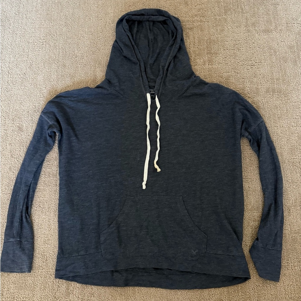 American Eagle Outfitters Dark Gray Hoodie Sweater size Small